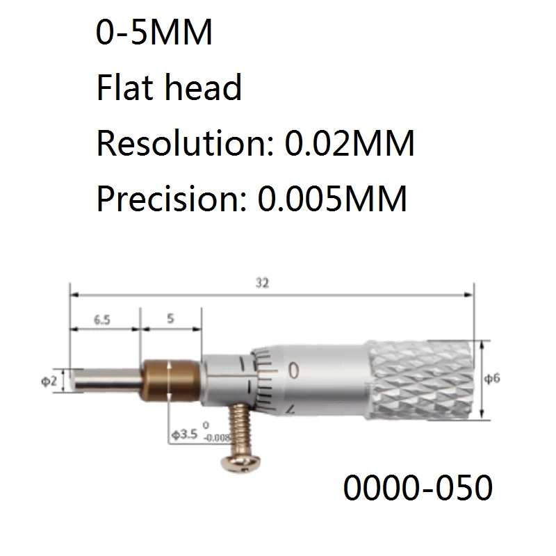 0-5MM-6.5MM-25MM  0.02 microscope splitter micrometer head industrial grade measuring tool