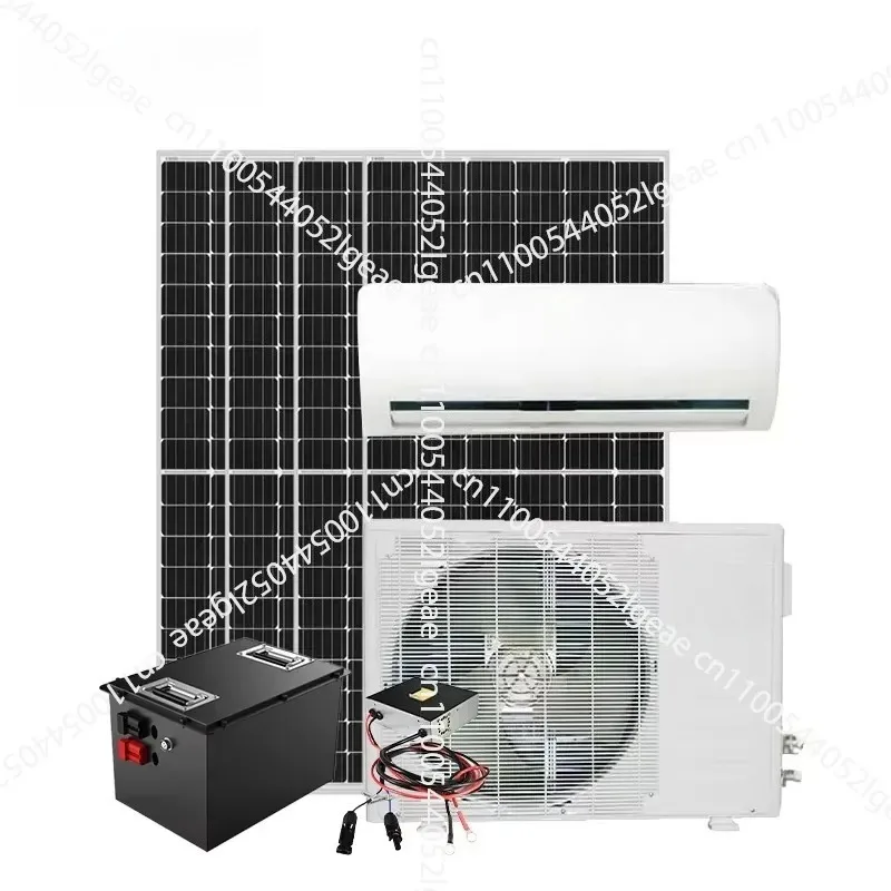 Ex-factory Price 12000 18000 100% Off-grid Solar Split Air Conditioner, 24 Hours A Day, with Solar