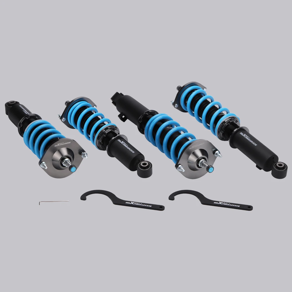 Maxpeedingrods COT6 Coilovers Lowering Kit For Mazda Miata MX5 NA NB 1989-2005 Shocks Springs Kit  Top Mount Front Rear