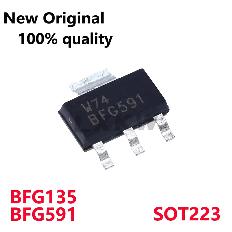 10/PCS New Original BFG135 BFG591 SOT223 NPN high frequency triode 7GHz broadband transistor In Stock