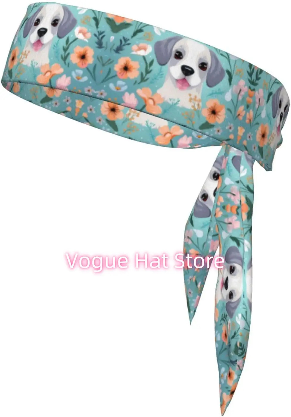 

Спортивный галстук — удобная и стильная повязка на голову для тренировок и спортивных занятий с принтом щенка