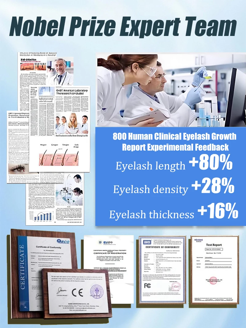 Natürliches Wimpern-Nährstoff-Serum für Wimpernwachstum, dicke Wimpernverlängerung