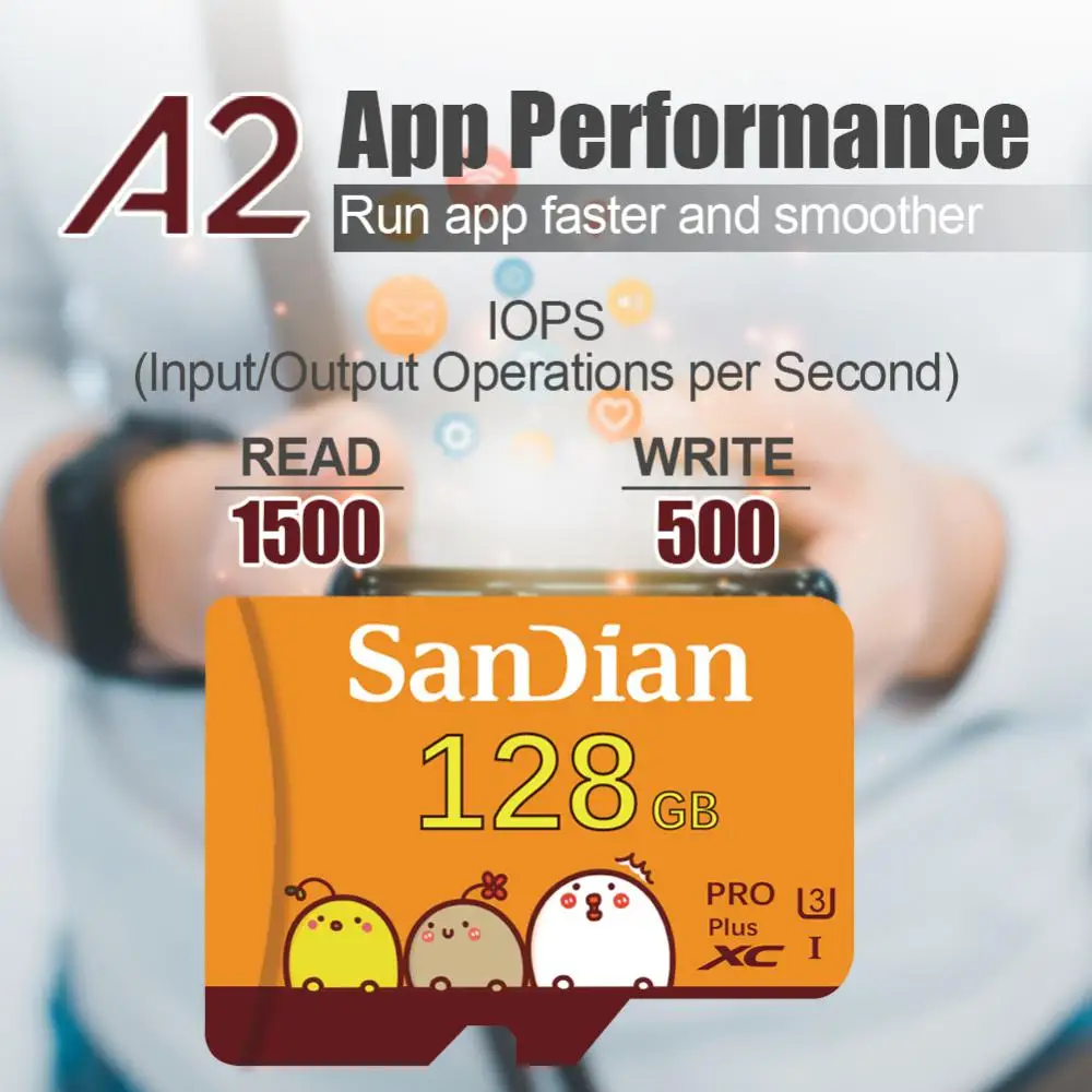 Original Newest Micro Memory Card C10 U3 4K HD Trans 128GB SD Flash Cards For Camera GoPro DJI Nintendo Switch TF Card