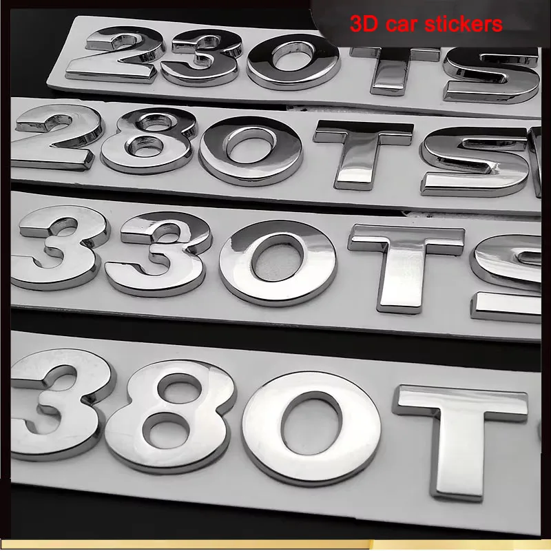 

Car 3D Metal Sticker For VW Volkswagen Sagitar Passat 230 280 330 TSI Car Badge Rear Trunk Sticker Auto Parts