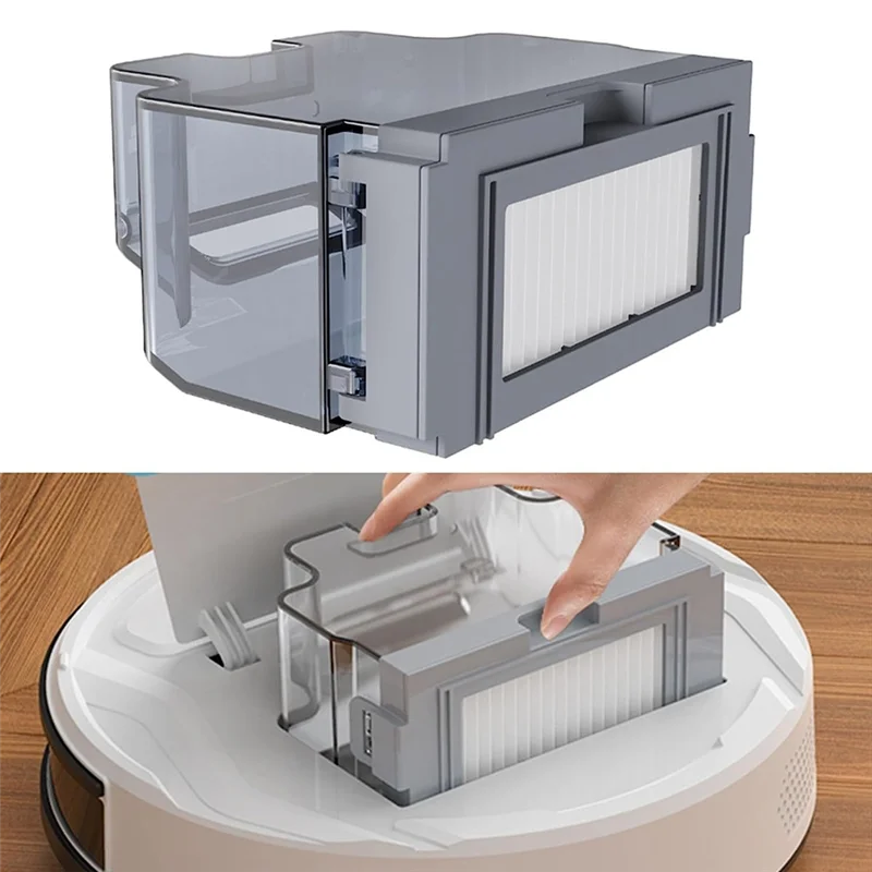 Abwr-caixa de lixo para lefant m210/m213/m210b robô aspirador pó recipiente peças reposição robô caixa poeira peças reposição