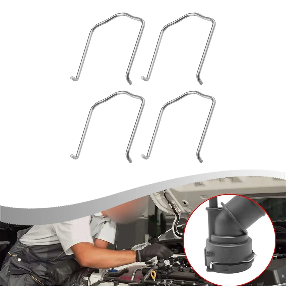 Newest Sale 4Pcs Car Radiator Water Hose Flange Retaining Spring Clips For A3 OEM Part Number 1J0121142 Car Accessories