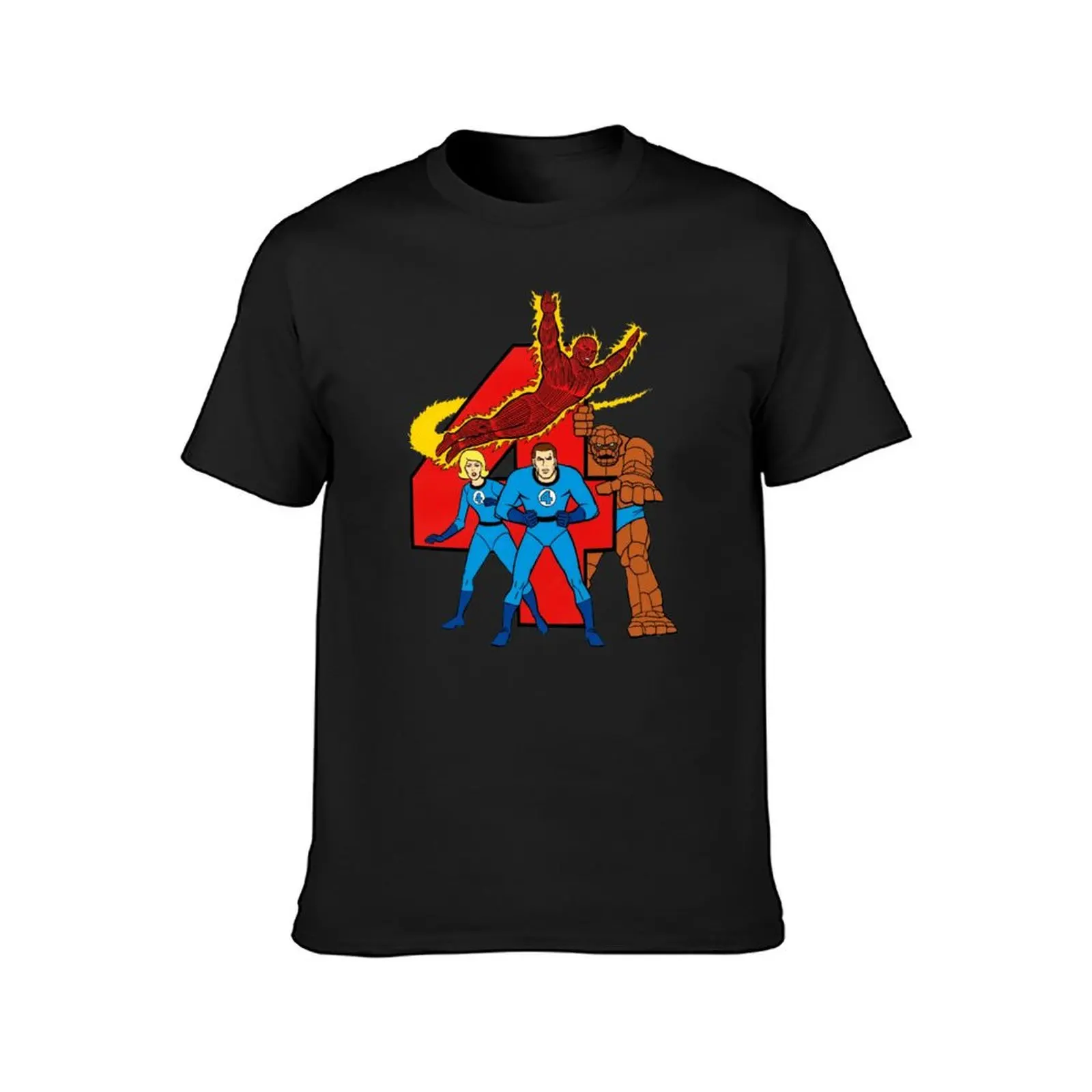 The Fantastic Four Cartoon T-Shirt Aesthetic clothing aesthetic clothes mens vintage t shirts