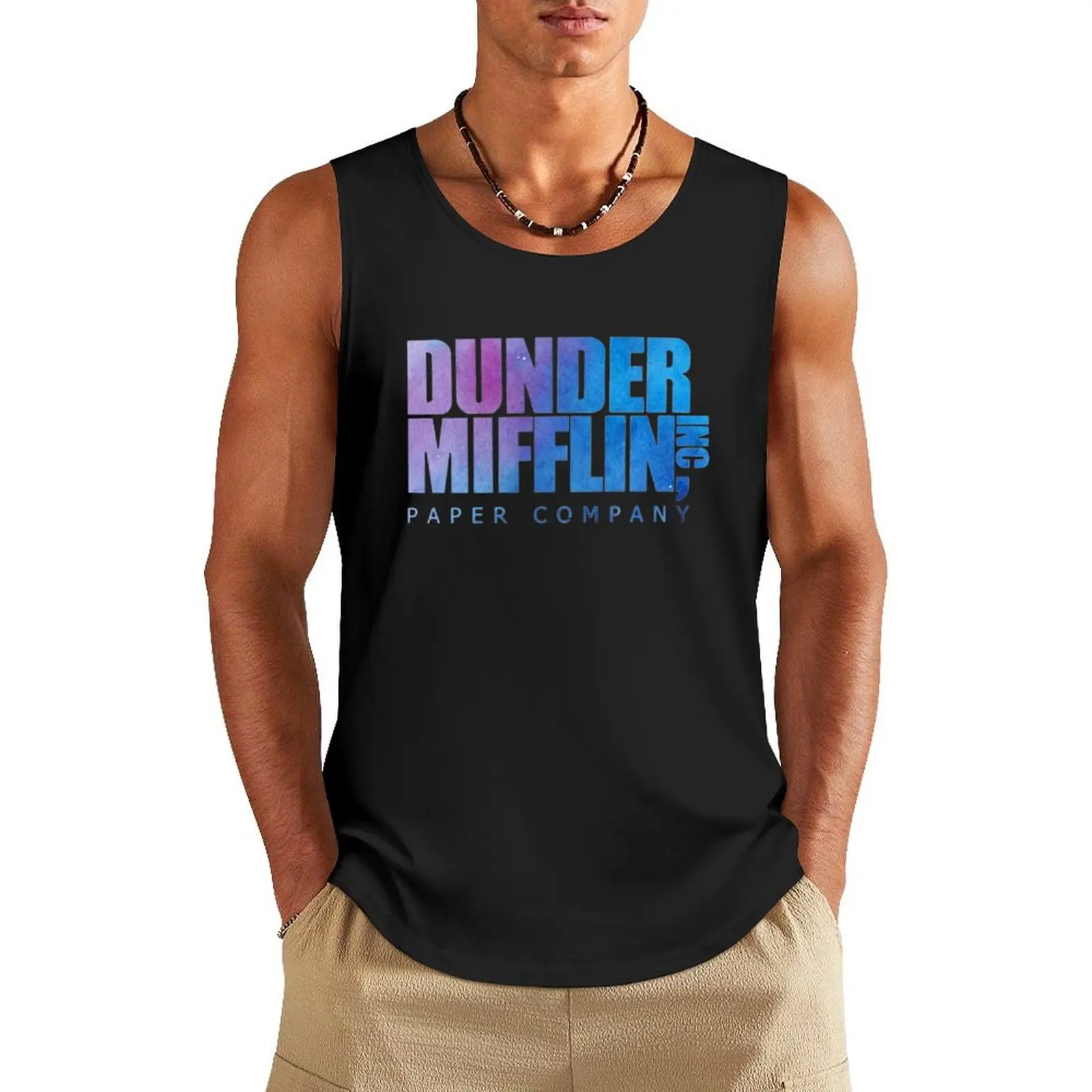 

Dunder Mifflin Paper Company Inc The Office Logo Design Tank Top Man summer clothes Men's summer t-shirt