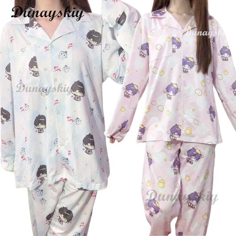Love and Deepspace Sylus Xavier Zayne Rafayel Sleepwear Cosplay Game Pajamas Family Casual Clothes Garments Dress Woman Outfit