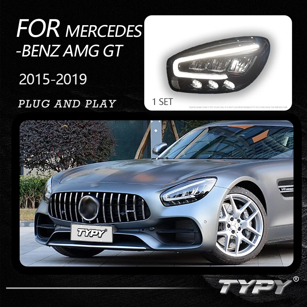 TYPY Dynamic Signal Head Lamp Automotive Accessories Upgrade Modified New LED For Benz AMG GT Headlights 2015-2019