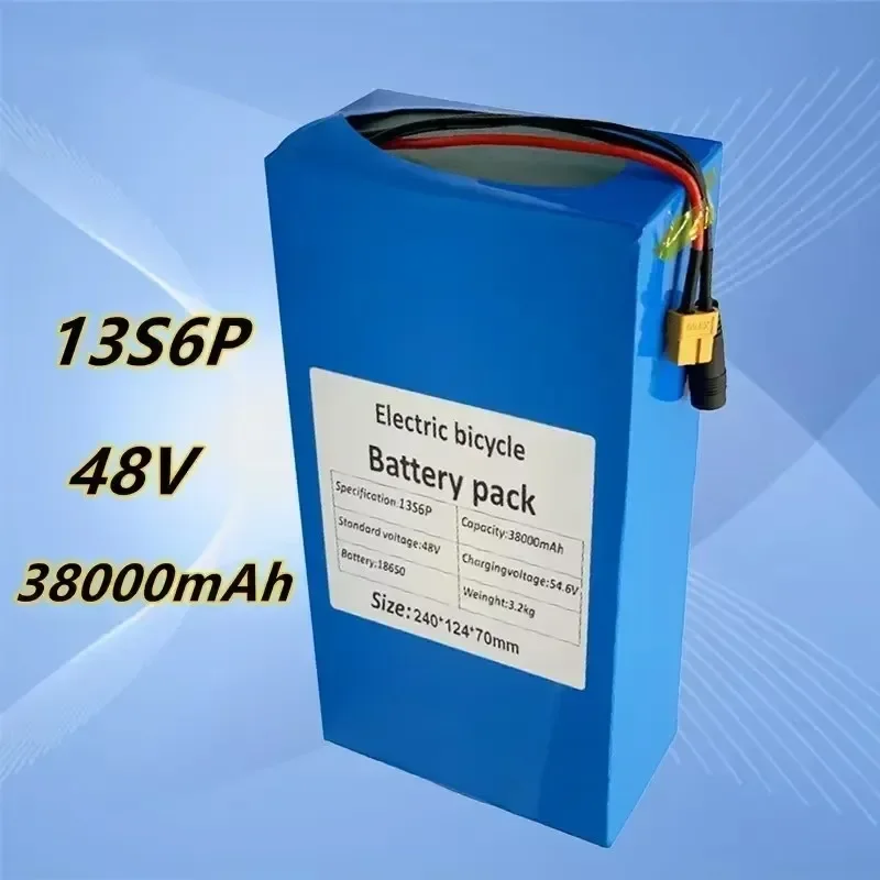 18650 Bestseller 48V 38ah 13s6p Lithium Battery Pack 48v 38000mAh 2000W Citycoco Motorized Scooter  Batteries Built in 50A BMS