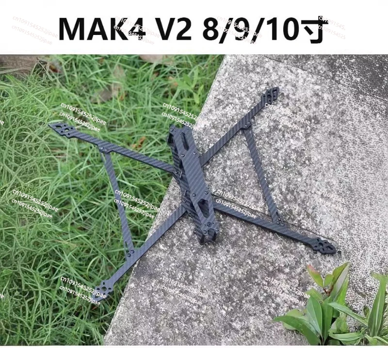 HSKRC MARK4 V2 8/9/10 Inch Carbon Fiber Drone Rack FPV Traversing Machine Four-axis Long Battery Life