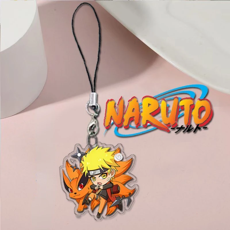 Naruto anime peripherals Uchiha Sasuke Uchiha Madarabo Feng Shuimen Naruto mobile phone chain pendant decoration gift wholesale