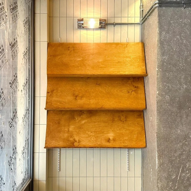 

Creative and simple bookshelf on the wall Ocean board Newspaper rack One word Wall hanging display Magazine display shelf