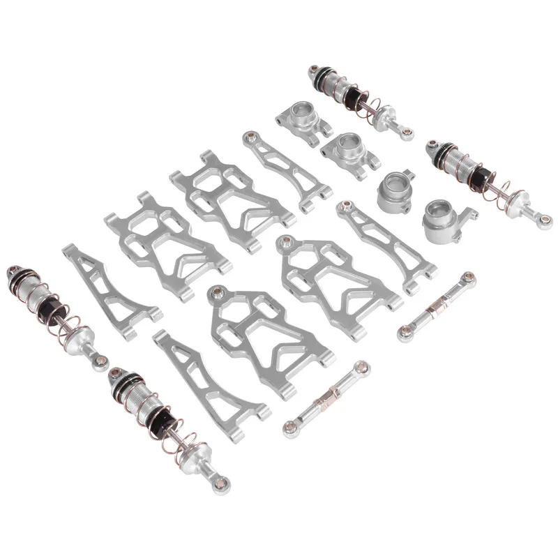 JRC SCY 1/16 RC سيارة معدنية ترقية عدة سبائك الألومنيوم أذرع تعليق ومفصل التوجيه مجموعة ل 16101 16102 لعبة التحكم عن بعد