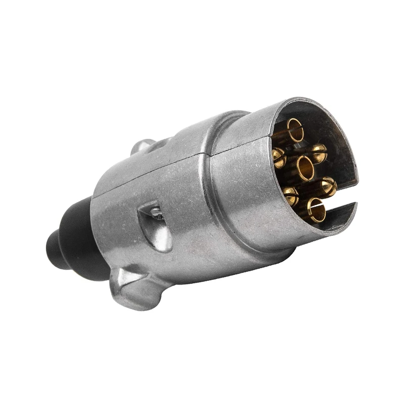 

7 Pin Car Durable Trailer Aluminium Alloy Plugs 12V Truck Tow Towing Electrics Connector Wiring Connector Adapter For EU Plugs
