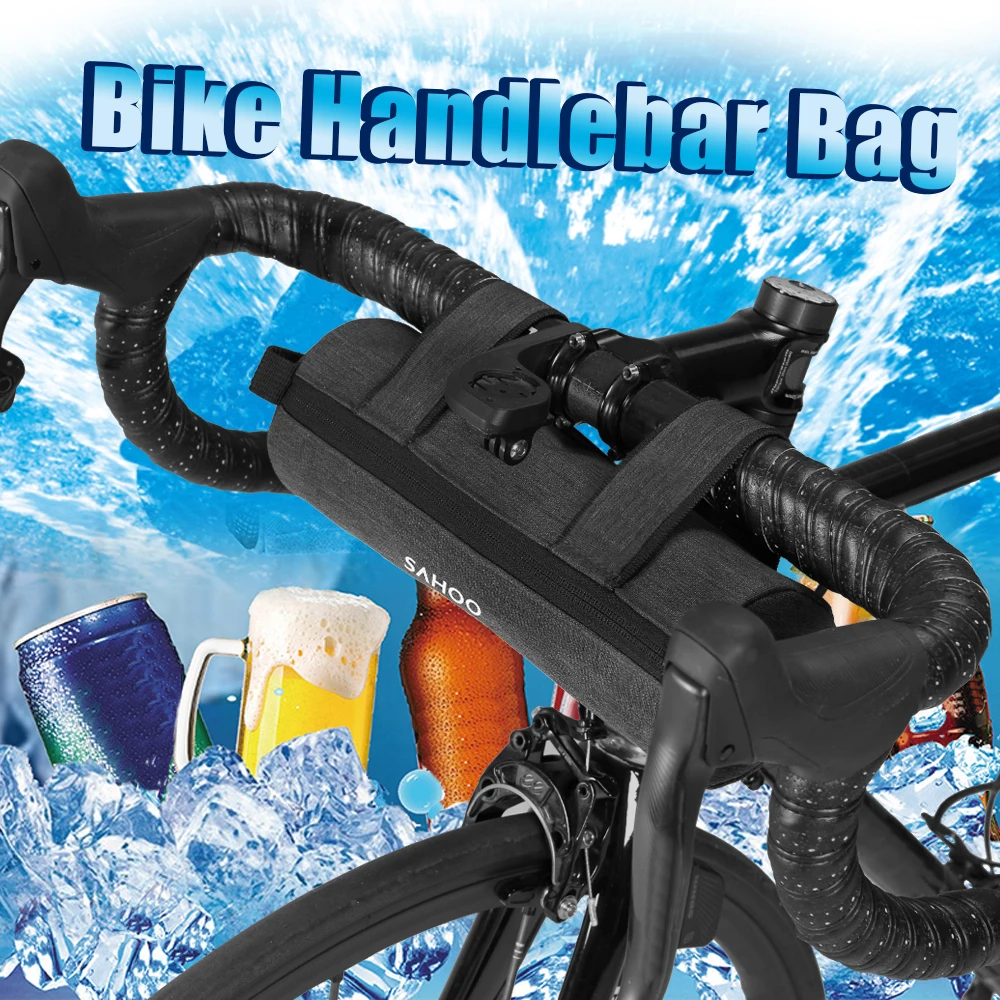 Bike Handlebar Bag Cycling Top Tube Bag Bike Bicycle Front Frame Bag Cycling Strap-on Storage Bag