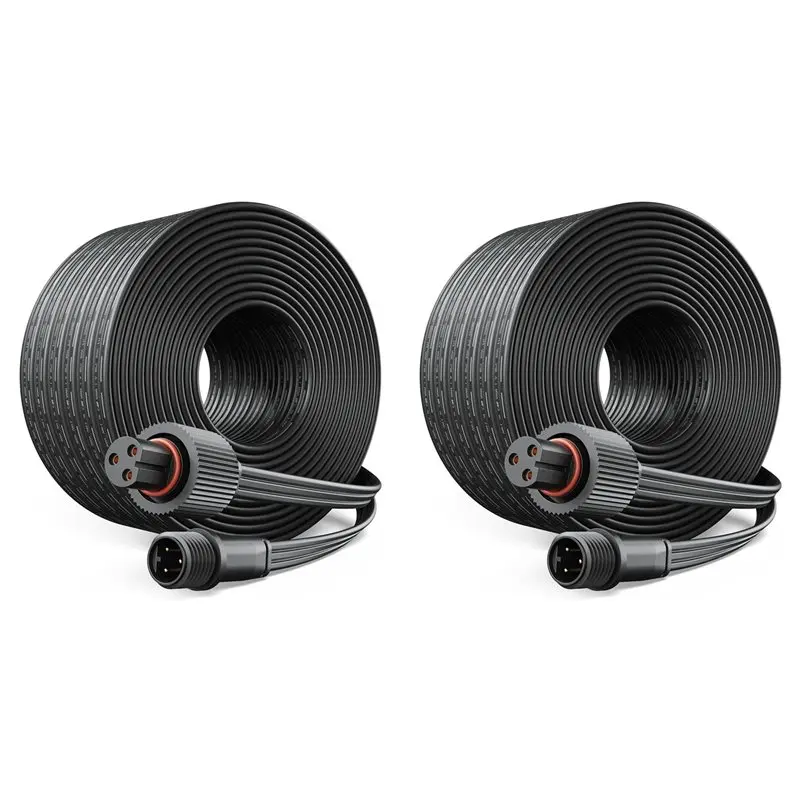 

Удлинительный кабель A59Z-2Pcs, 16 футов, для серии постоянных уличных светильников Govee, водонепроницаемый удлинительный шнур для Govee H705A H706A