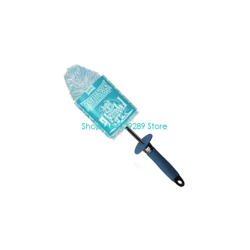 D8KE Flexible Handle Wheel Scourer For Auto Truck Vessel Scratch Complimentary Bristles
