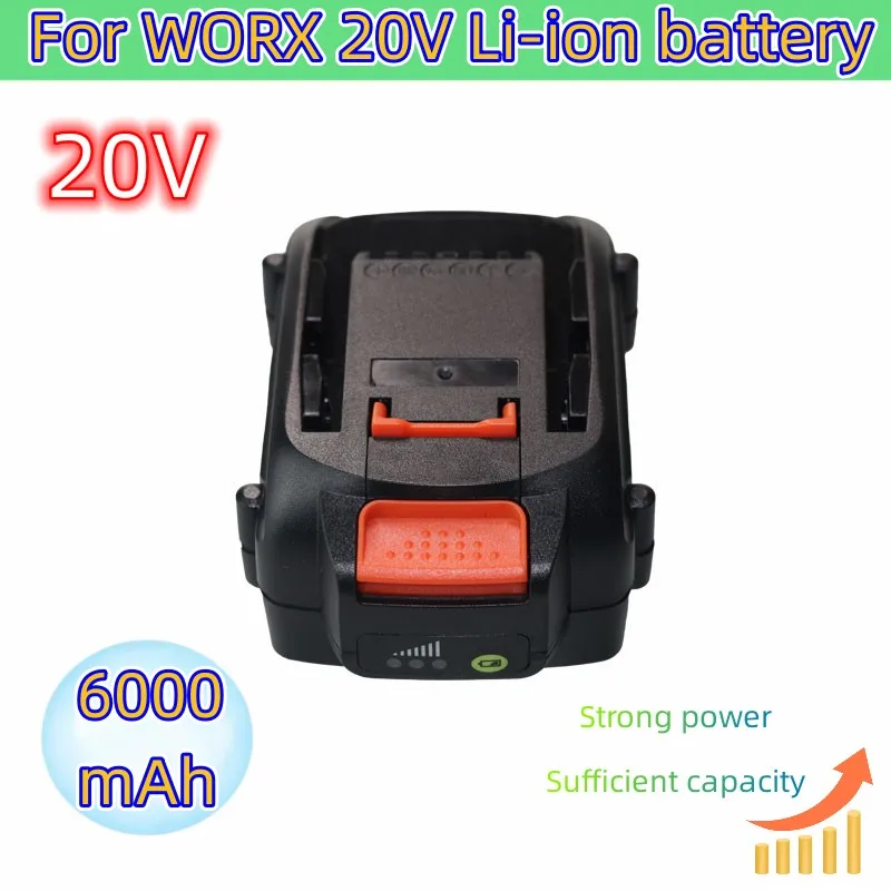 20V 4.0/6.0AH Lithium Battery For Worx WG180 WG280 WG380 WG580  Lawn Mower Garden Tool