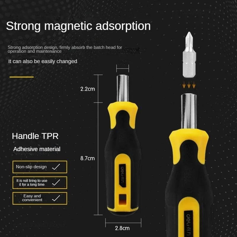 Xiaomi Deli Mini Ratchets Wrenches Screwdrivers Set Multi Functional Portable Magnetic Adsorption Professional Maintenance Tools