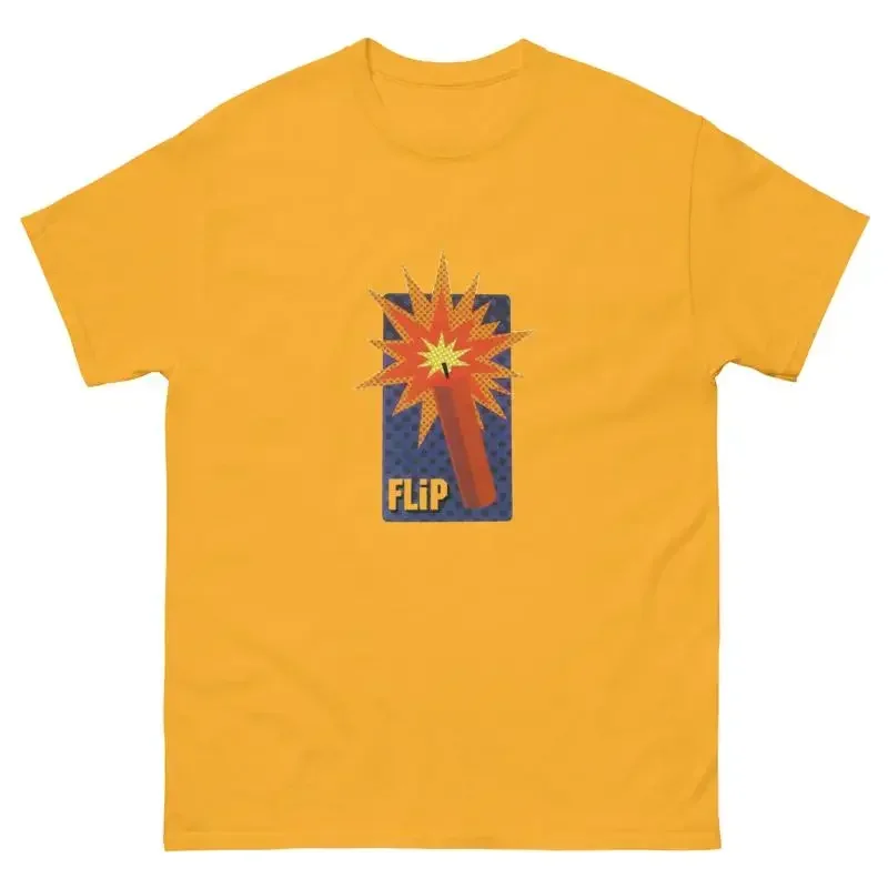 Flip Skate Tnt Dynamite Vintage Skateboarding 80S T Shirt Design