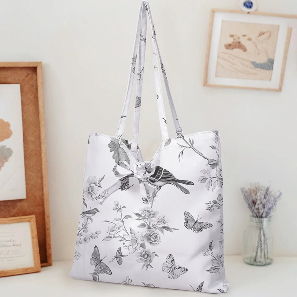 

Симпатичная сумка-тоут для женщин, портативная, универсальная, с рисунком букв и мультфильмов, экологически чистая сумка, модная женская сумка для покупок