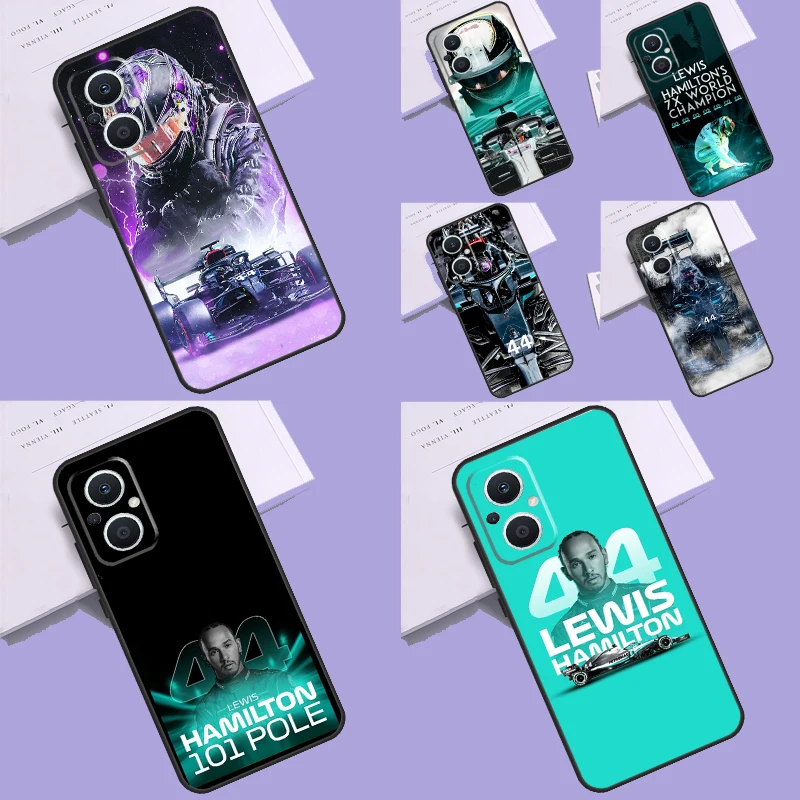 F1 Lewis Hamilton 44 Funda For OPPO Reno 8 7 6 5 4 Lite 3 2Z 4Z 5Z 8T OPPO Find X6 X5 Pro X2 X3 Neo Lite Case