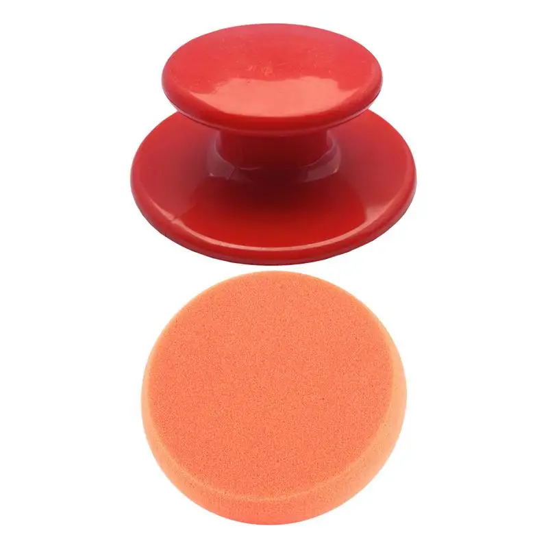 Car Waxing Polish Wax Foam Sponge Applicator Car Waxing Polishing Sponge Pads with Power Handle Auto Detailing Cleaning Tools