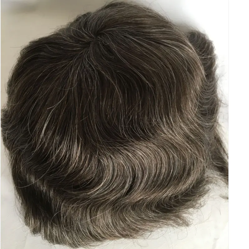 Men's Toupee Human Hair 8x10