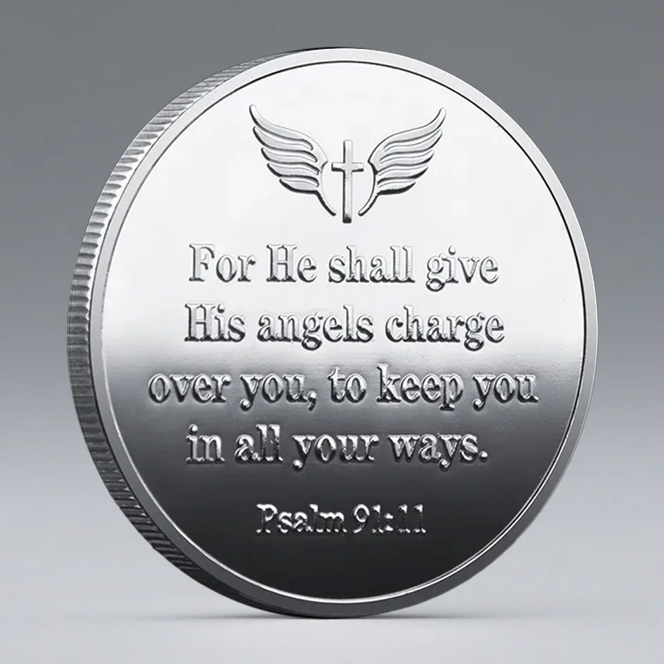 عملة تذكارية للملاك الحارس الأوروبي والأمريكي مطلية بالذهب عملات طبيعية قابلة للجمع