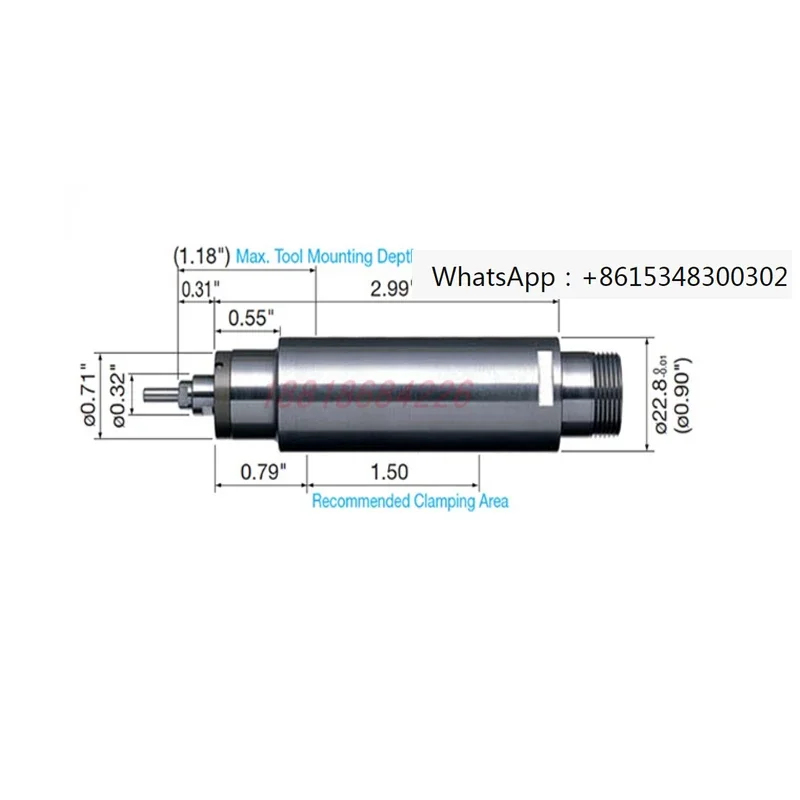 NR-601 Voor De Originele En Authentieke Nakanishi Zhongxi Nsk Pneumatische Machine Voor Het Boren En Splitsen Van Rechte Spindel