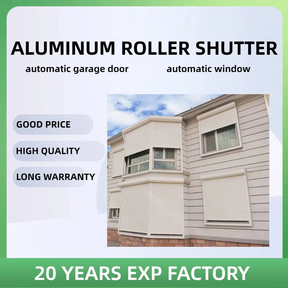 Cheap Automatic Roller Shutter Doors Rolling Roll Up Down Aluminum Vertical Roller Window Shutter Electric