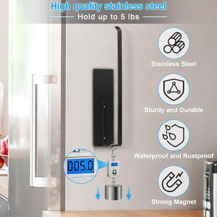 Paper Towel Holder Magnetic Paper Towel Holder for Fridge Toilet Paper Roll Holder Magnet Towel Rack Wall Mount Fridge Organize