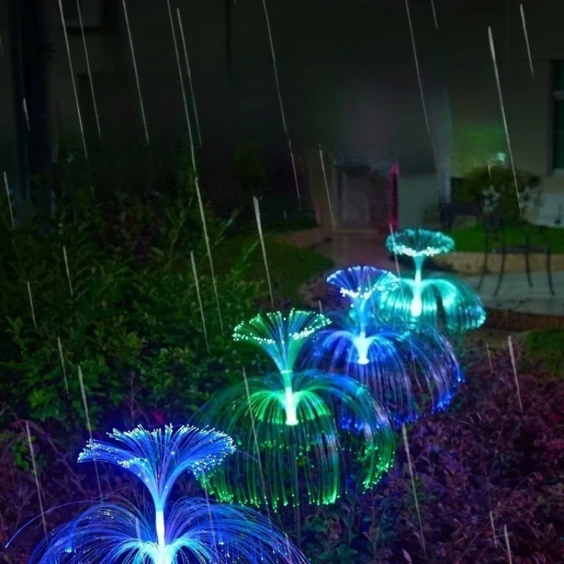 1PC 7-Color Changing Outdoor Lamp Solar Jellyfish Lights Waterproof Pathway Lawn Garden Decor Lighting image 3