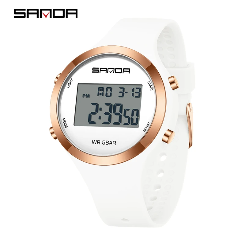SANDA Meisjes Digitaal Horloge Vrouwen Sporthorloge Voor Vrouwen Wekker Horloge Dames Waterdichte Elektronische Horloges Kinderen Gift
