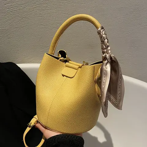 패션 여성 Crossbody 가방 가을 겨울 어깨 가방 럭셔리 브랜드 디자인 양동이 가방 숙녀 PU 가죽 휴대용 손 가방
