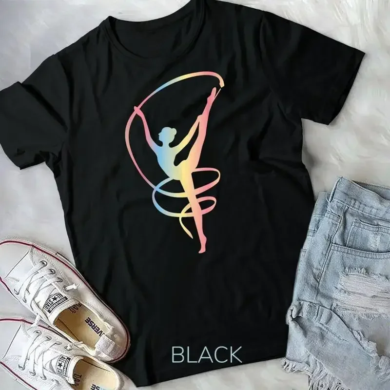 Camiseta de gimnasia rítmica para niñas y mujeres, camiseta unisex, regalo para gimnastas.