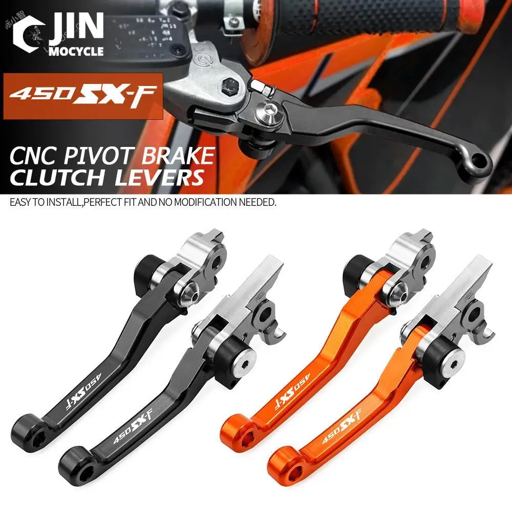 For 450SXF SX SXR 2003-2018 450 SXF 2019 2020 CNC Motocross Foldable Pivot Dirt Bike Brake Clutch Levers Cable Lever Handle Part