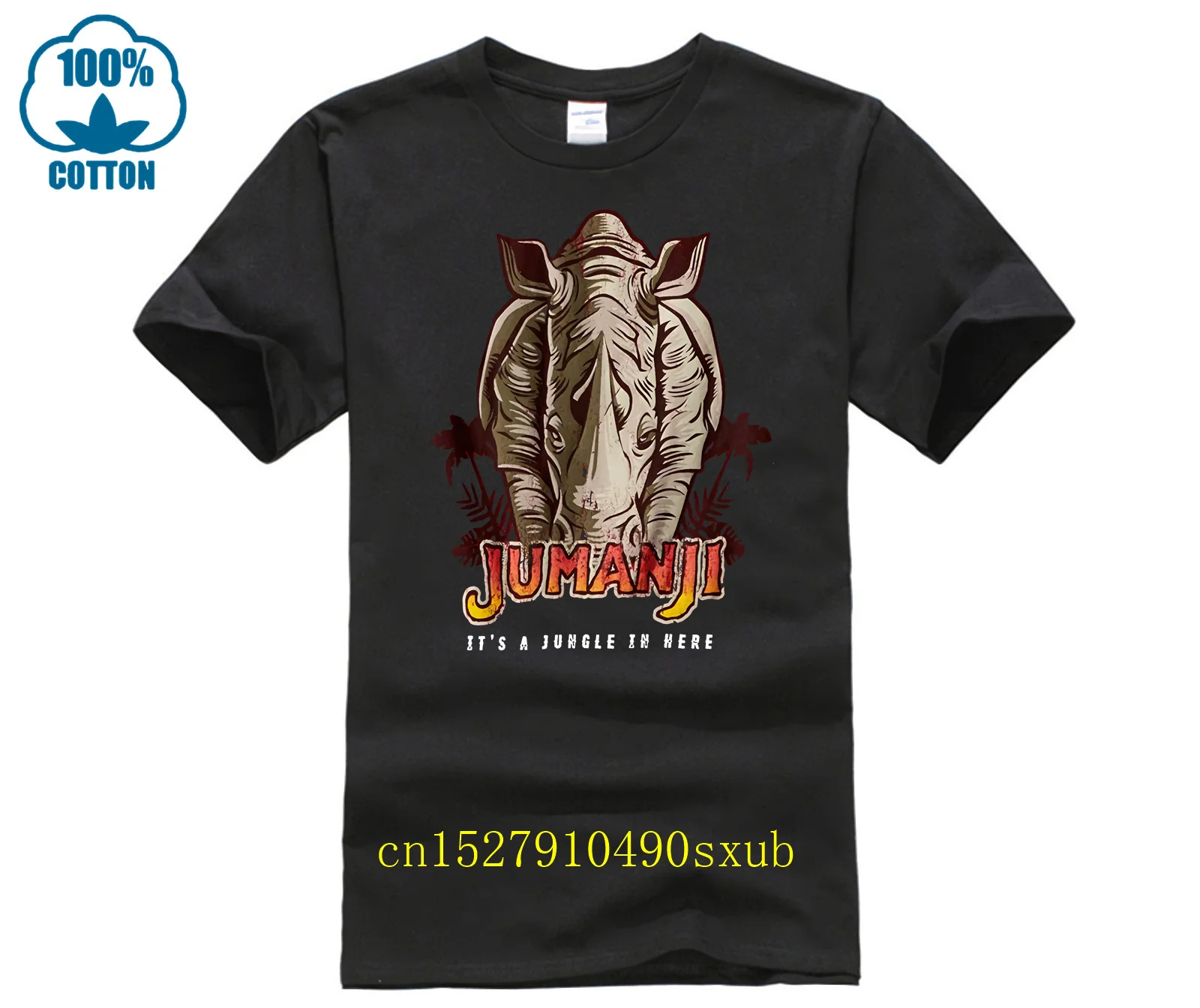 Camiseta para hombre, elefante Jumanji, bienvenido a la jungla, camiseta para mujer