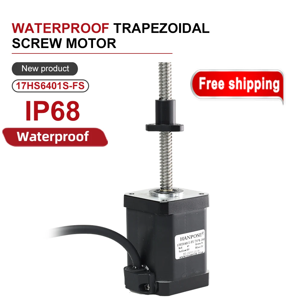 42 Screw Motor L100-500mm 17HS6401S-FS-T8 Lead Screw 2/4/8mm for 3D Printer Nema17 Screw Stepper Motor