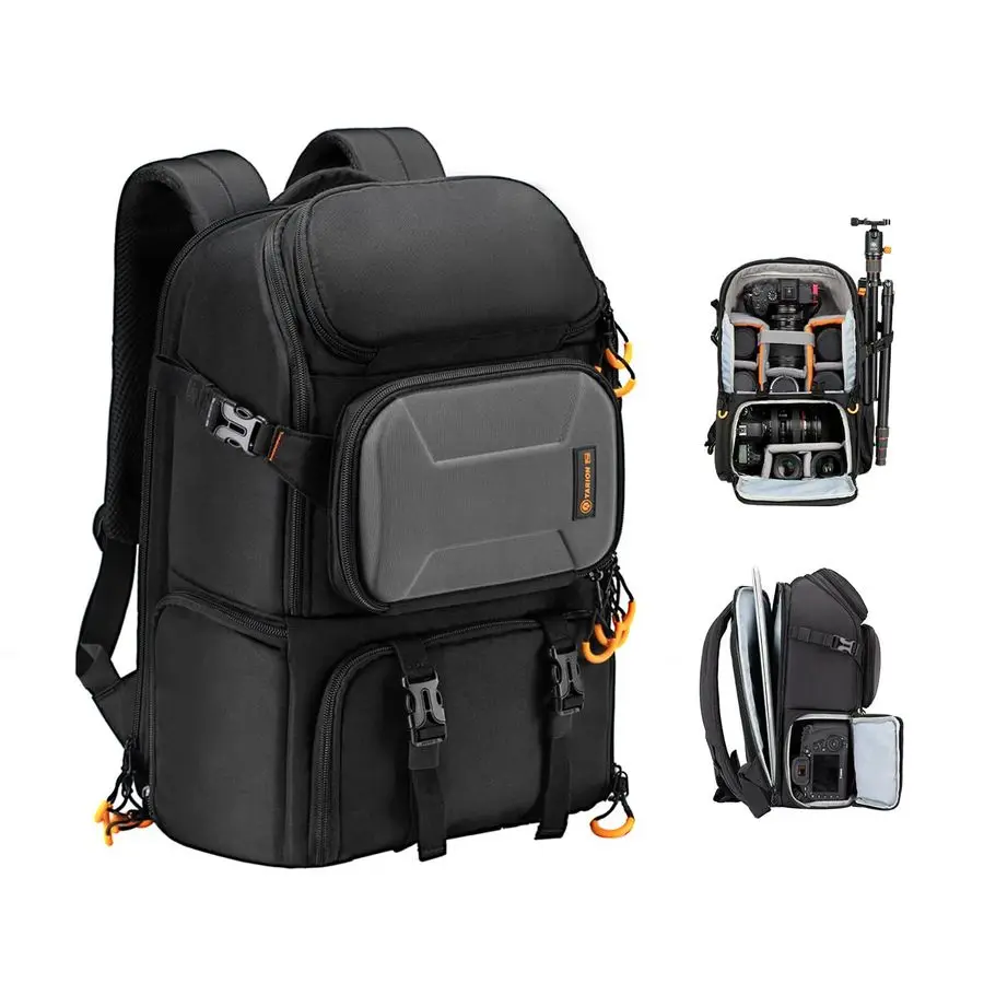 

15L Camera Backpack Large Camera Bag with 15.6 Laptop Compartment amp Side Access amp Waterproof Raincover Outdoor Photography H