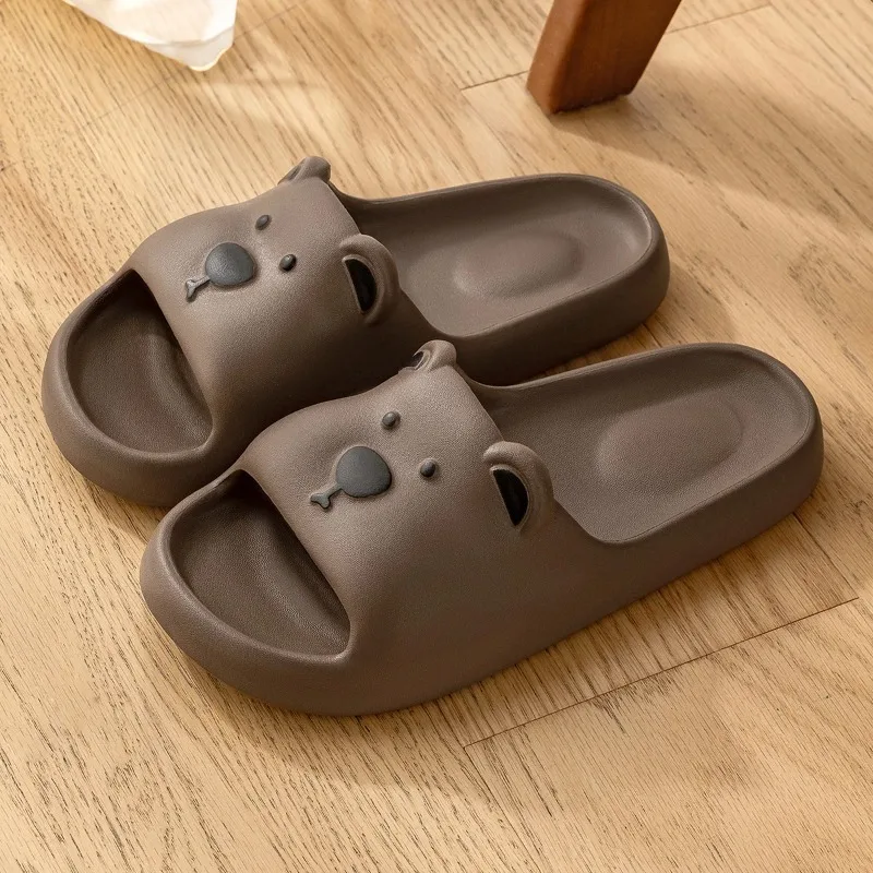Unisex EVA Bear Cartoon Home Slippers Soft Comfort Cozy Indoor House Shoes Lightweight Non Slip Slippers for Adult Men Women view 5