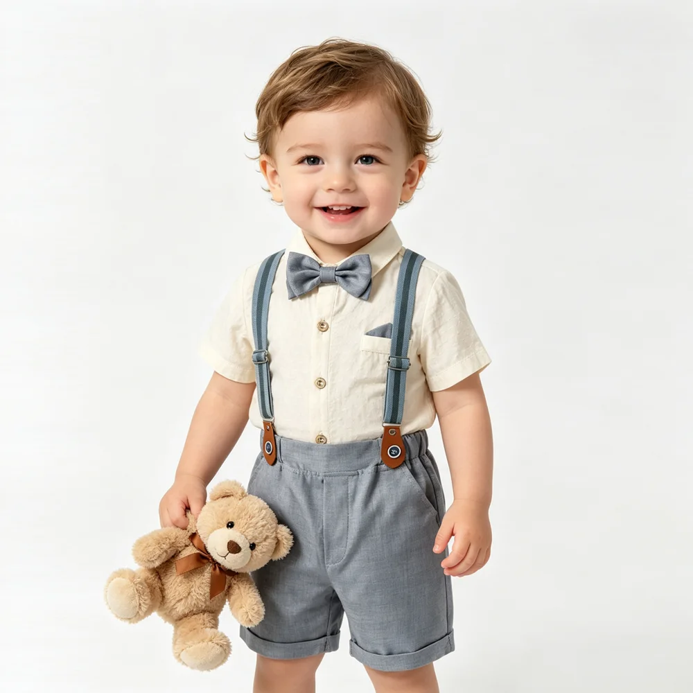 بدلة رسمية للأطفال الذكور من ا - مراجعة Baby Boy Suit Set Baptism وسعره