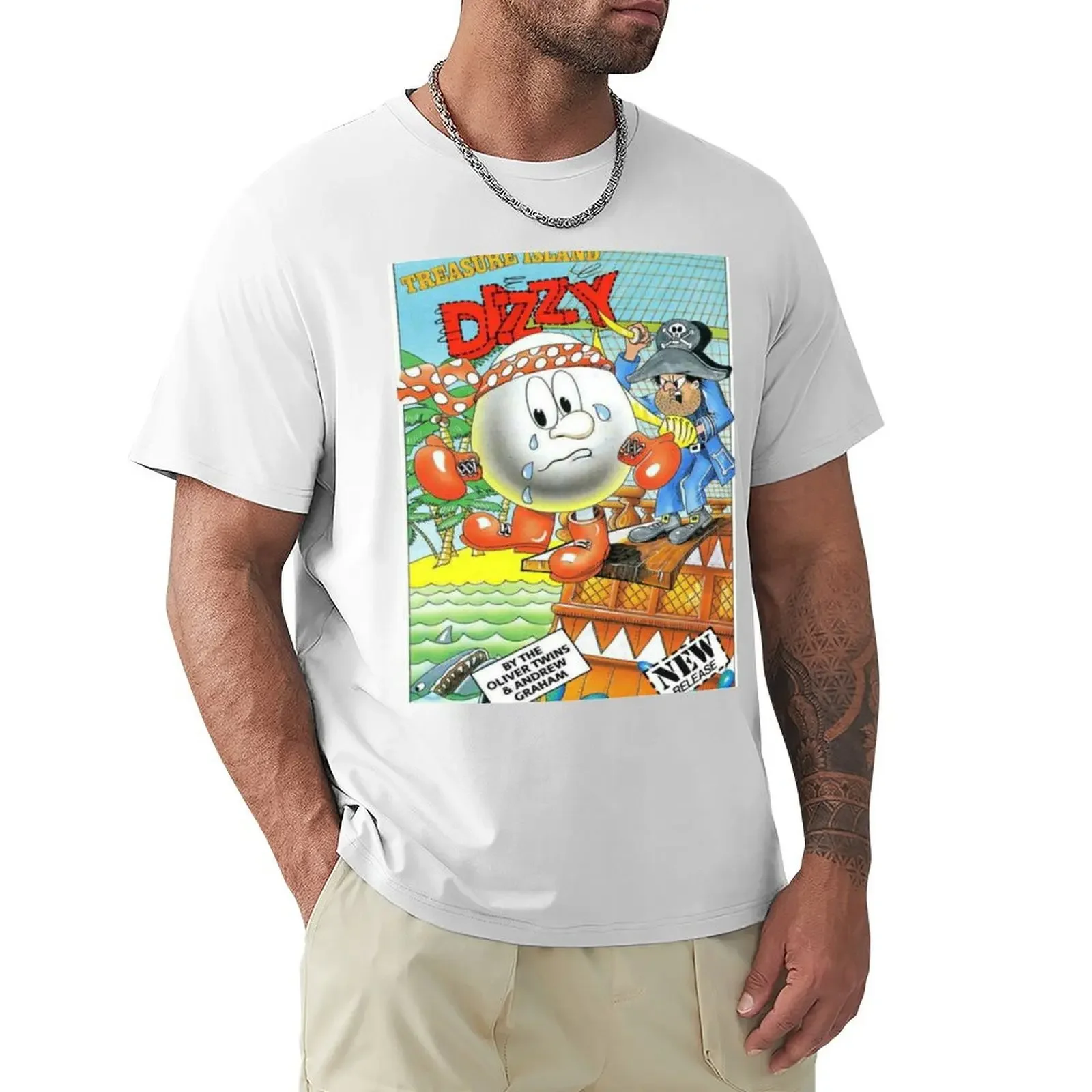 ZX Spectrum Treasure Island Dizzy T-Shirt funnys Aesthetic clothing summer tops customizeds mens tall t shirts new in tops & tee