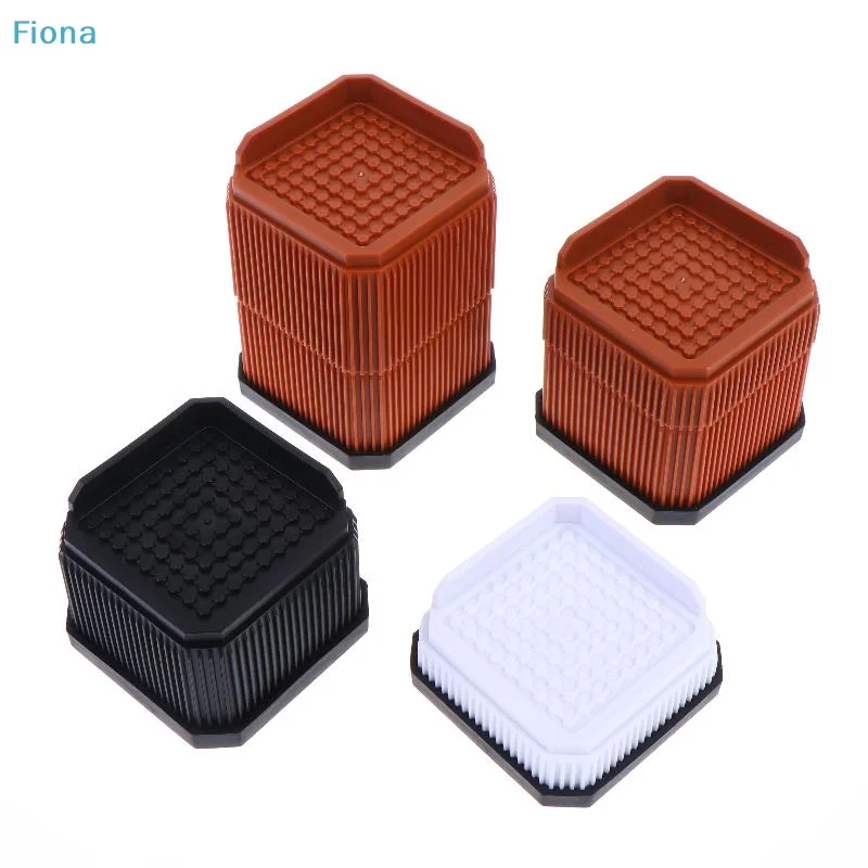 ✔Professional Heavy-Duty Furniture Foot Pad Non-slip Adjustable Bed Lifter Square Bed Lifts Risers Desk Sofa Chair Legs