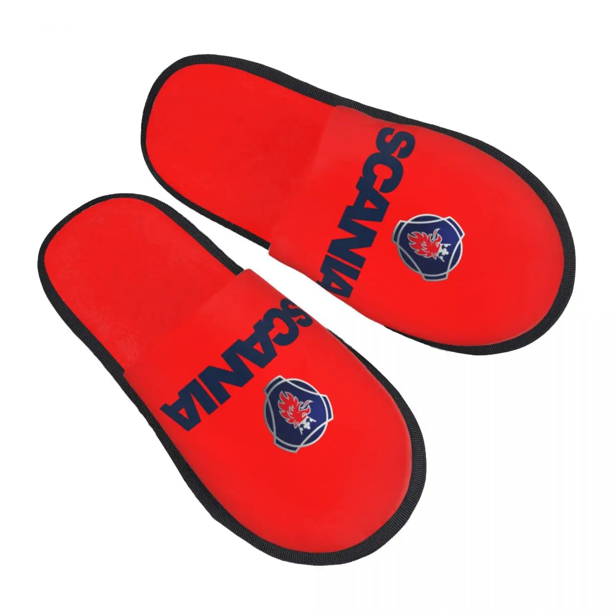 Custom Swedish Saabs Scanias Guest Slippers for Spa Women Automobile Trucks House Slipper