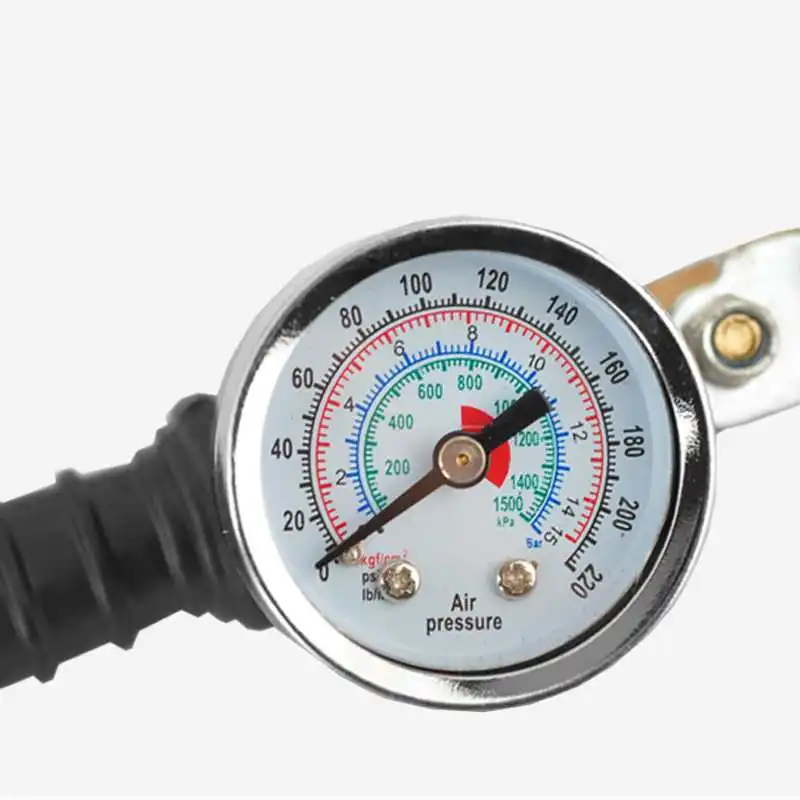 220PSI Air Tyre Pressure Inflator Gauge Valved Compressor Car Van Bike Tire Inflador neumatico calibrador de presion Auto Parts