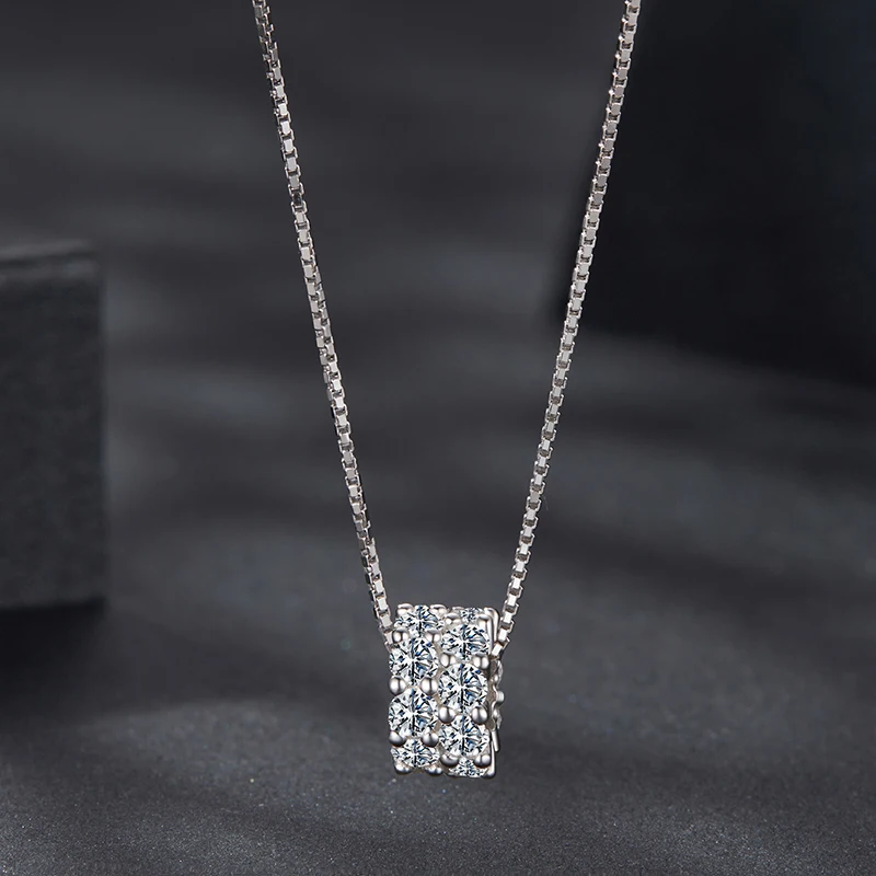 

Ожерелье-подвеска Bamoer U с муассанитом, серебро 925 пробы, цепочка-коробка, сертифицированное, женское, изысканное ювелирное изделие, премиум качество