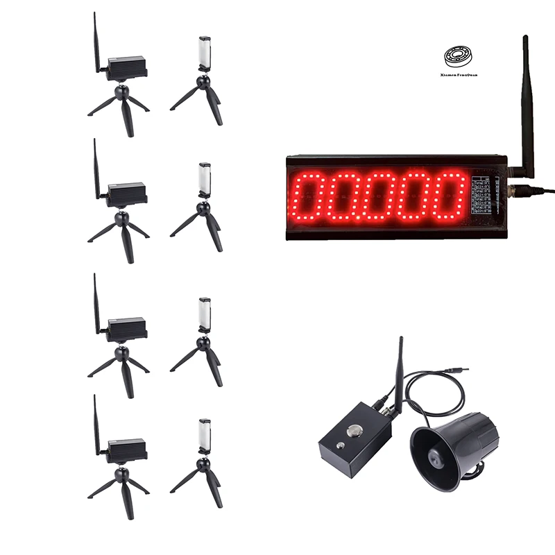 

Fengquan S007 4 Tracks Chronometer Digital Outdoor Sports Stopwatch Laser Timer System for Sprint Running and Track and Field